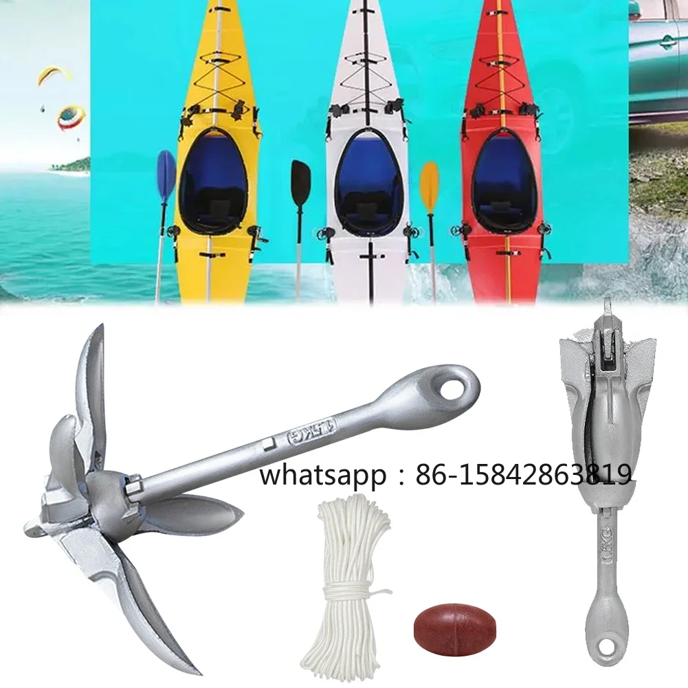 Fishing Kayak Anchor - 0.7KG 1.5KG Jangkar Lipat Baja Tahan