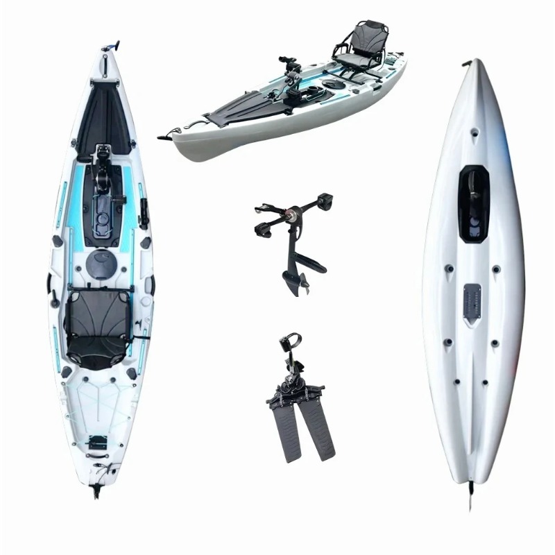 Fishing Kayak Sit In - Kayak Viking 12 Kaki dengan Pedal
