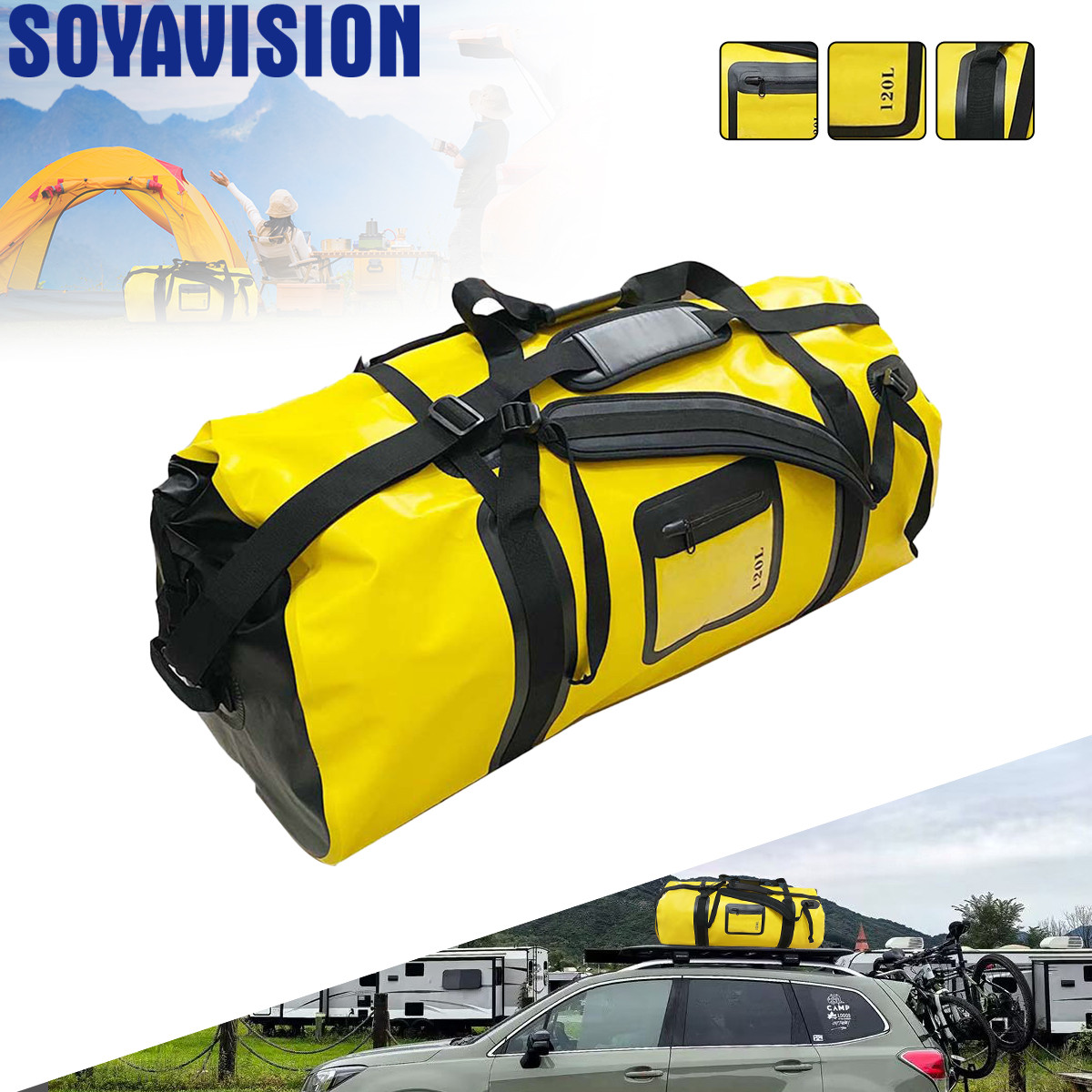 Fishing Kayak Crate - 40L/66L/120L Tas Bagasi Ekor Sepeda Motor