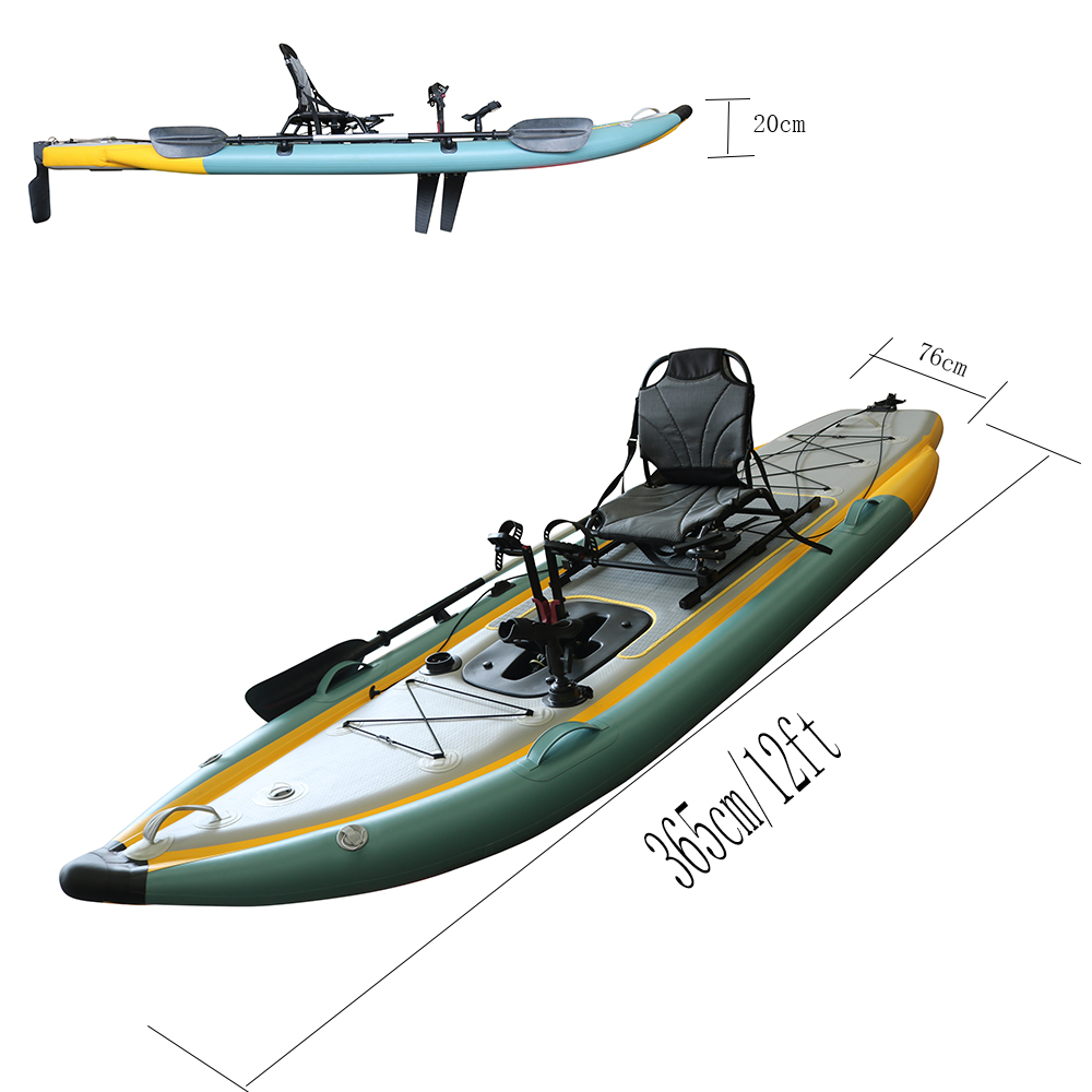 Kayak Lipat Tiup PVC Sistem Pe - Fishing Kayak Sit On Top ulasan dan harga