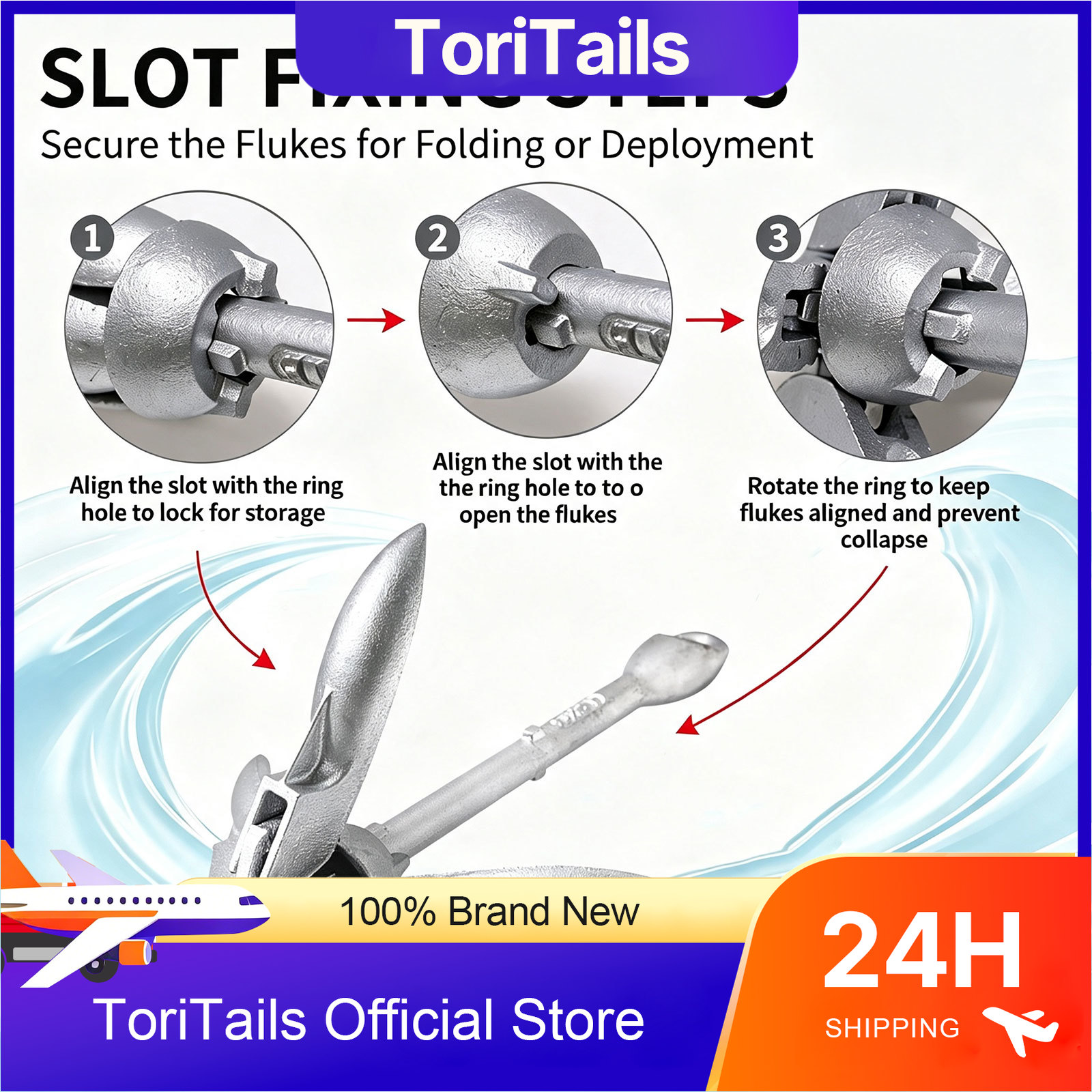 KOETSU Jangkar Perahu Lipat 0. - Fishing Kayak Anchor ulasan dan harga