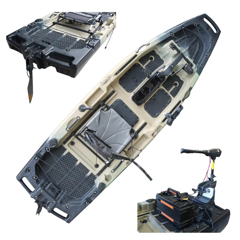 1 Unit Kano Laut Bermotor HDPE - Fishing Kayak Paddle ulasan dan harga
