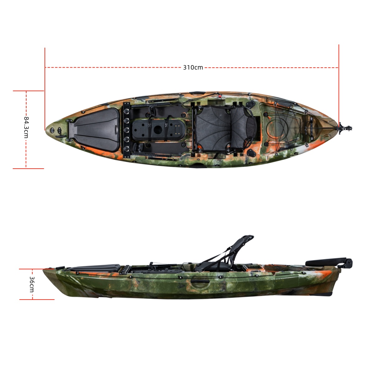 Kail pancing plastik, tunggal, - Fishing Kayak Seat ulasan dan harga